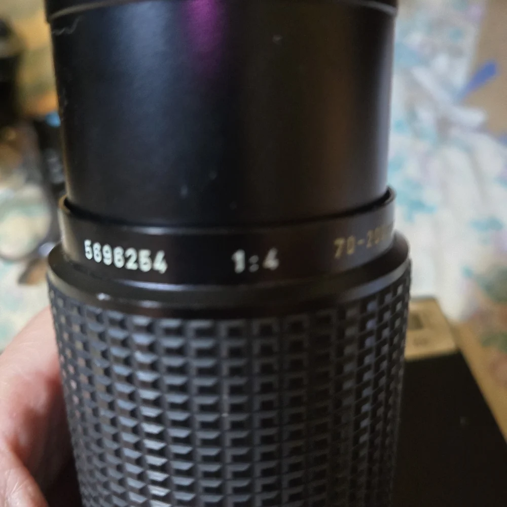 Black Telephoto Zoom Lens